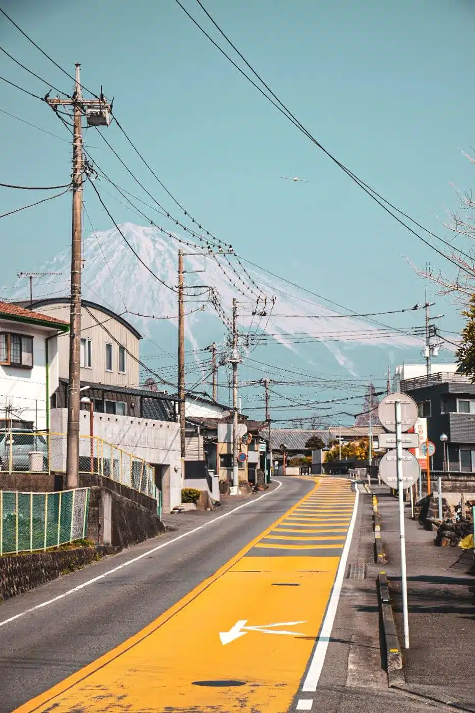 Route vers le mont Fuji